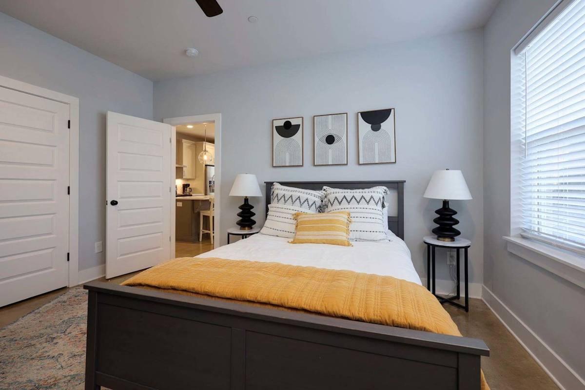 Relax in modern comfort with sleek decor and vibrant city views!