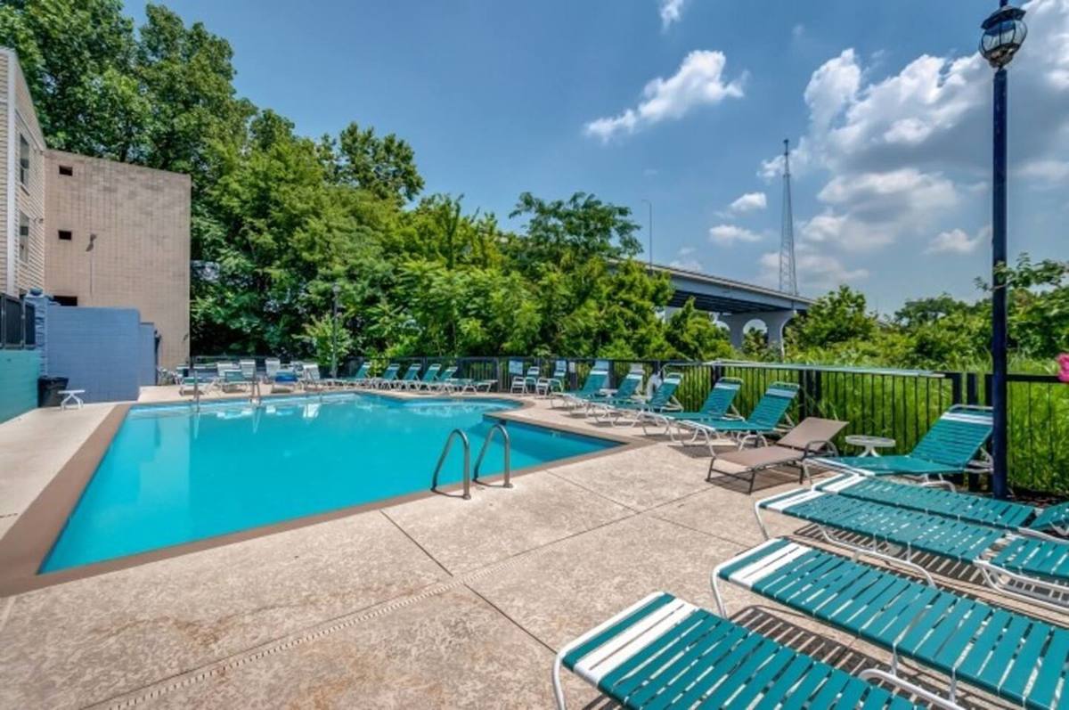 Dive into relaxation at our sparkling pool with stunning city views!