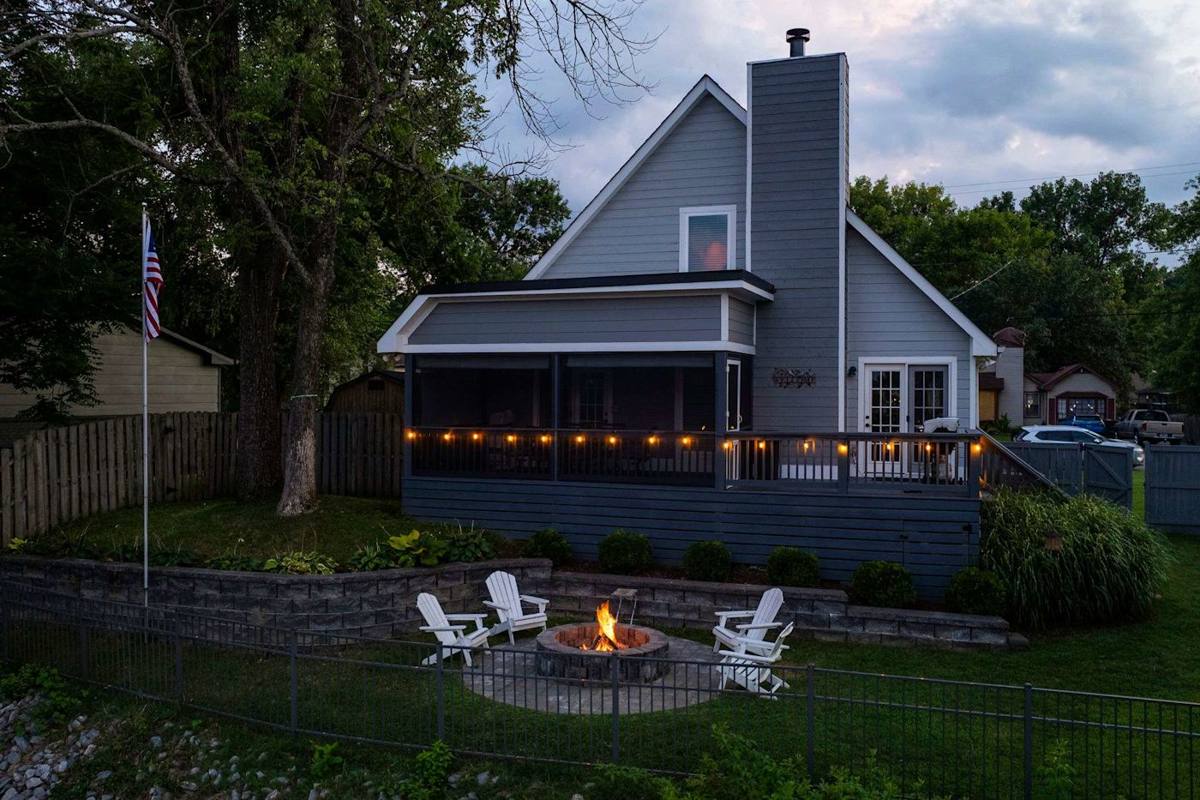 Gather around the fire and soak in stunning riverside sunsets!